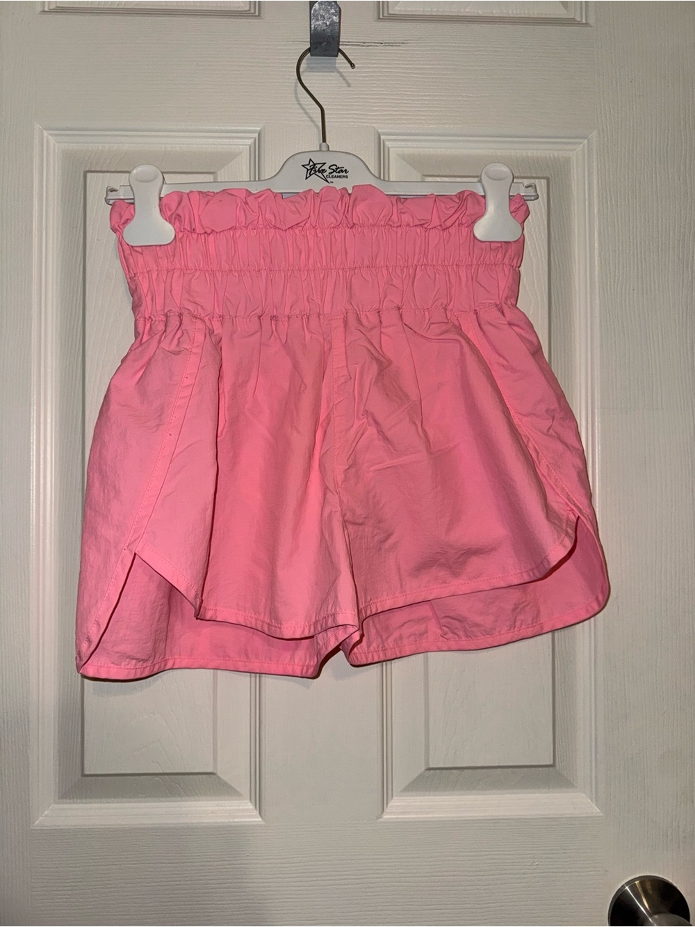 Zenana Outfitters Pink Smocked Waist Flounce Skort